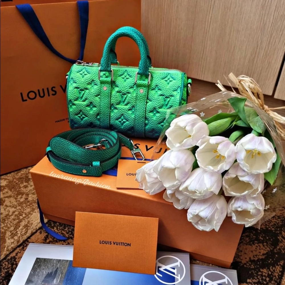 *** SOLD *** Virgil Abloh for Louis Vuitton Keepall XS Taurillon Illusion Bag - Picture 11 of 15